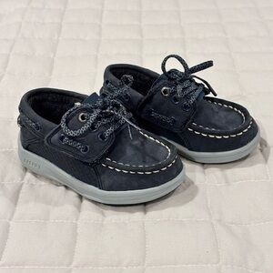 Sperry Gamefish Jr Boys Boat Shoes Blue US5